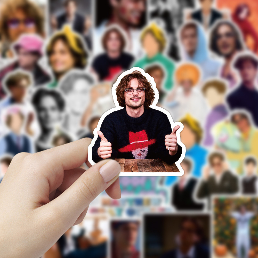 

10/30/50PCS Fashion Model Star Matthew Gray Gubler Graffiti Stickers Laptop Luggage Guitar Phone American Actor Sticker Kid Toy