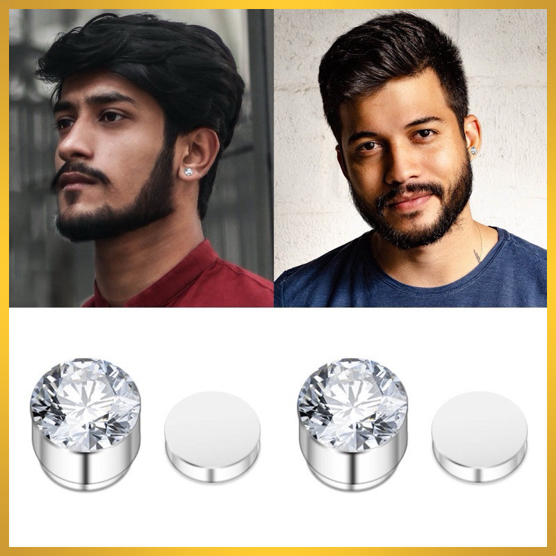 anting magnet titanium kualitas anti karat untuk pria keren