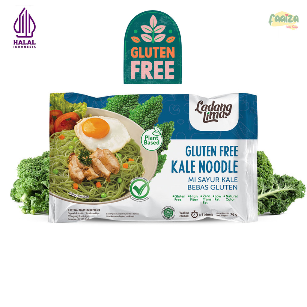 

Ladang Lima Kale Noodle 76gr Mie Instan Sayur Gluten Free