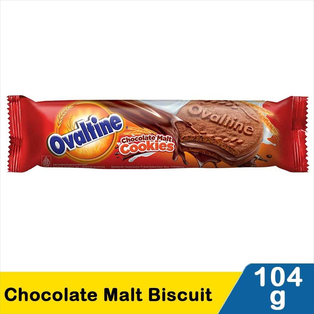 

OVALTINE Chocolate Malt Cookies ovaltine cokelat ovaltin coklat cookies kue cokelat [104 gr]
