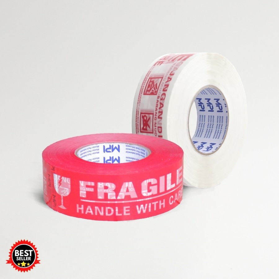 

Lakban Fragile Putih Jangan Dibanting Jumbo 48mmx300 Yard MPI Murah