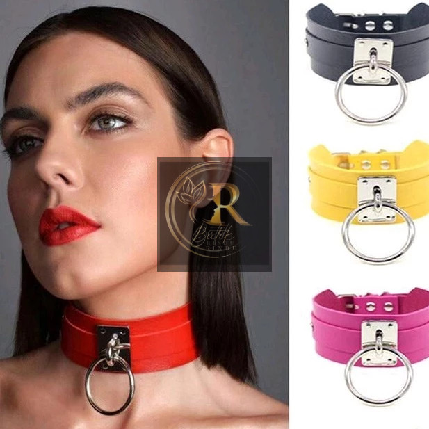 BUTIK_RINDU (CHOKER MONA) Body belt harness harajuku choker Halloween Gothic Metal Punk Japanese sty