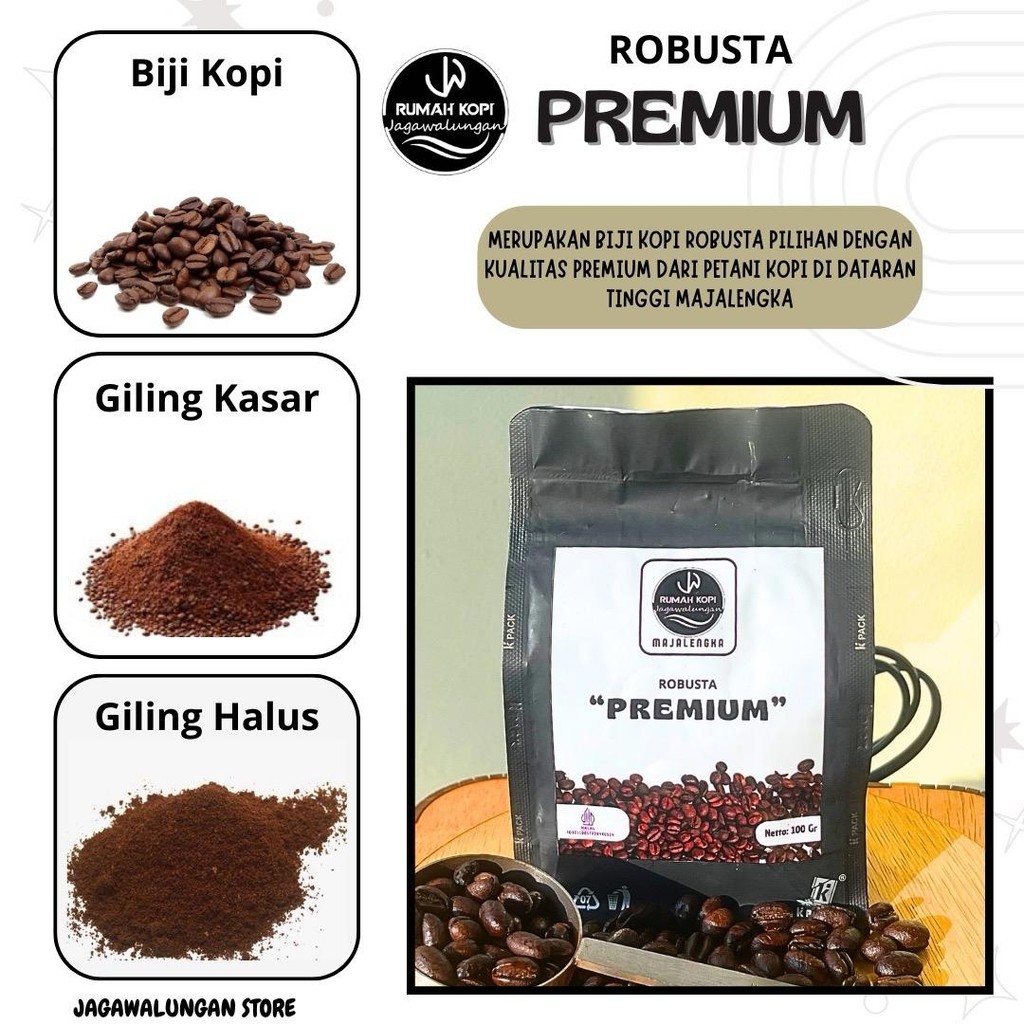 

Jagawalungan Coffee Robusta Premium 100 gram