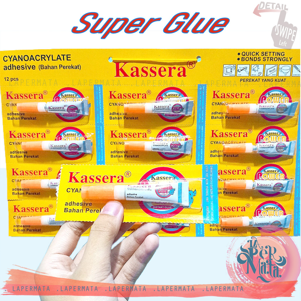 

Lem Super Glue Kassera / HSM Perekat Cair - LPM Shop