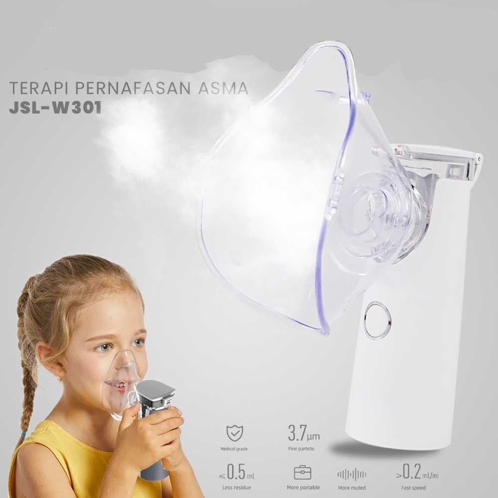 PROMO Alat Bantu Pernafasan Terapi Asma Nebulizer Inhaler - JSL-W301 TaffOmicron TERMURAH