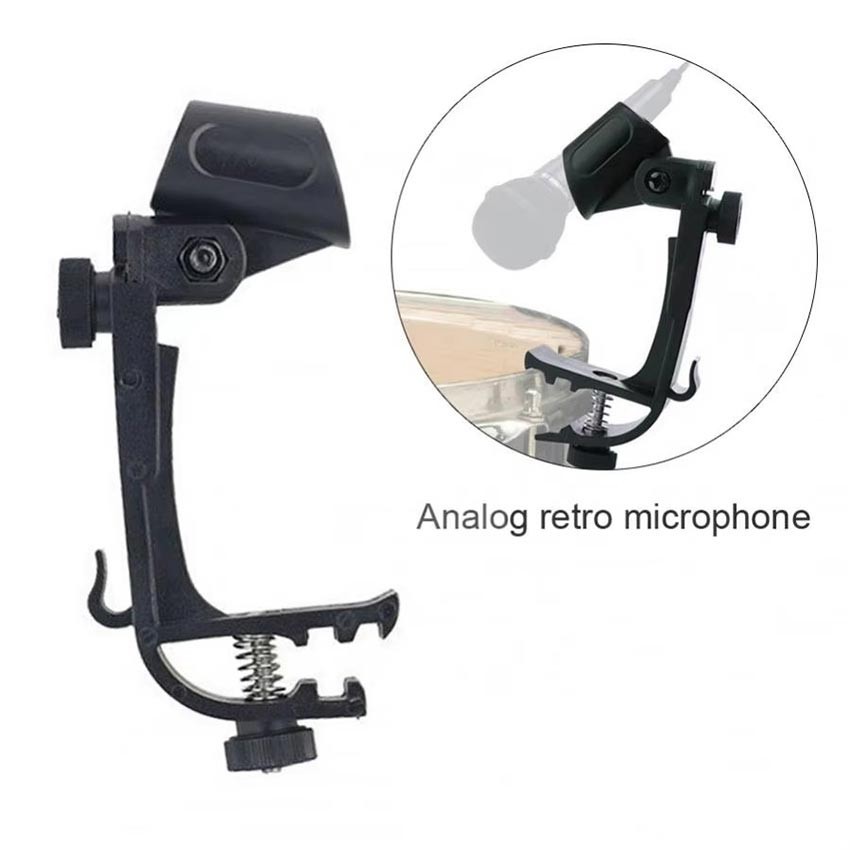 Holder Jepitan Mic Drum Krezt / Stand Jepit Mic untuk Drum, Kendang, Gendang, Rebana, dan Lainnya