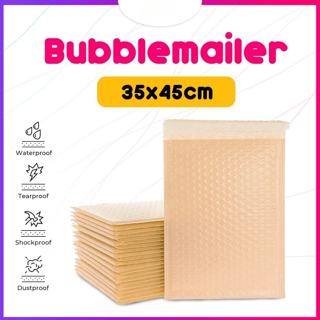 

Amplop Bubble Mailer Wrap 35X45 cm Cream Soft Pink Premium Quality