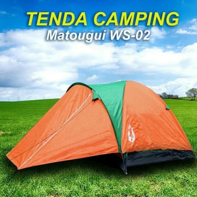 Tenda dome double layer Matogui / Tenda camping dome 3-4 orang / Tenda camping kapasitas 3- 4 orang