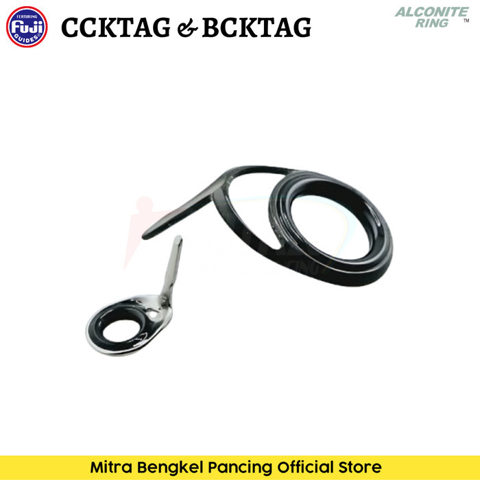 Ring Guide Fuji CCKTAG BCKTAG Alconite Silver Gunsmoke 1Pcs Cincin Joran Original Japan