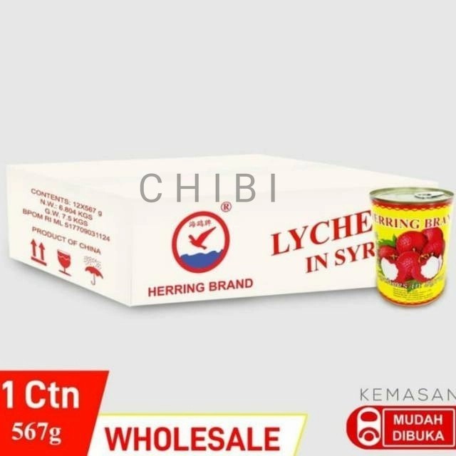 

nb Herring Lychee Leci 1 Dus / 12 Kaleng x 567gr