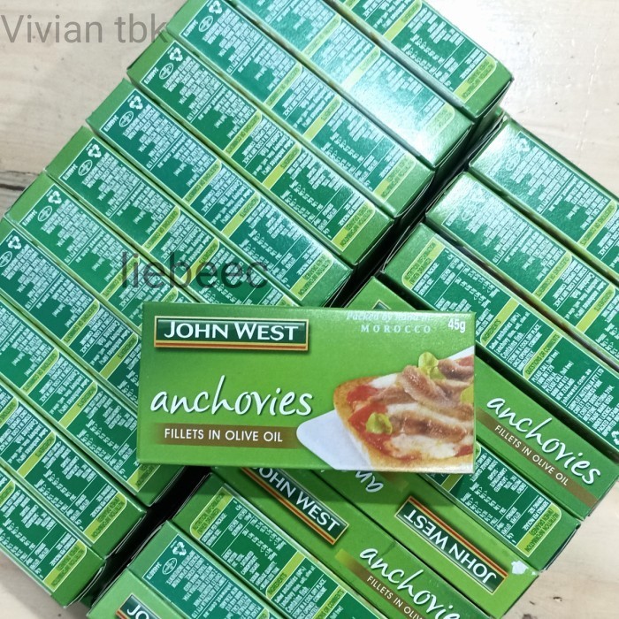 

vv Anchovy ANCHOVIES Fillets in Olive Oil JOHN WEST 45GR / 45 GR