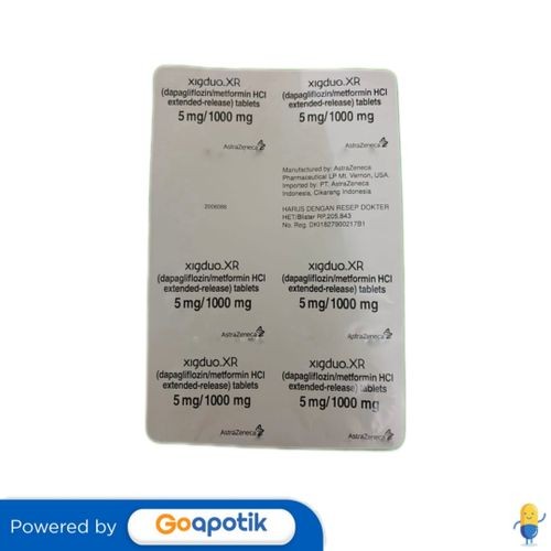 Xigduo Xr 5/1000 Mg Strip 7 Tablet