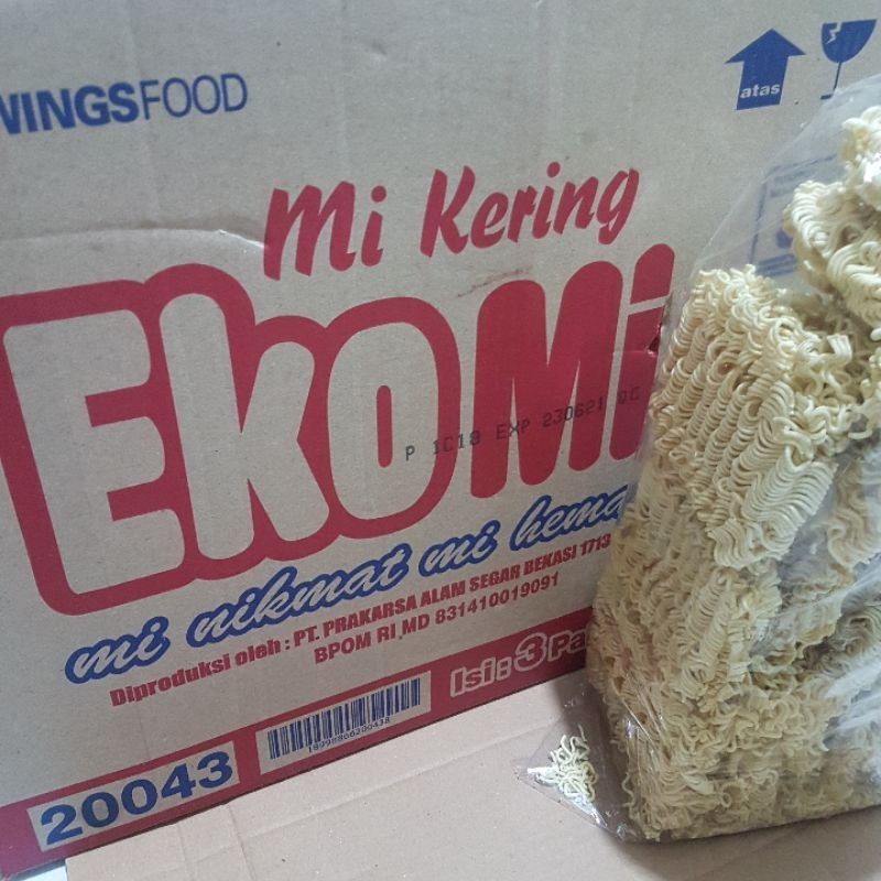 

️YERAH GROSIR MIE KERING EKOMIE 1KG isi 15/16 keping