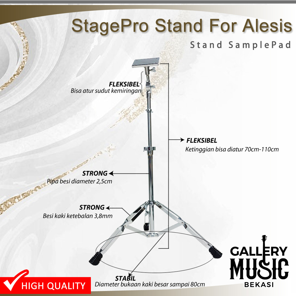 StagePro Stand Drum Pad Percussion for Alesis