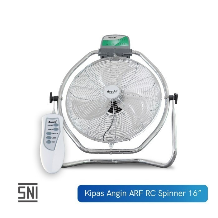 Arashi ARF 16 RC Spinner Kipas Angin Lantai & Dinding 16 Inch + Remote