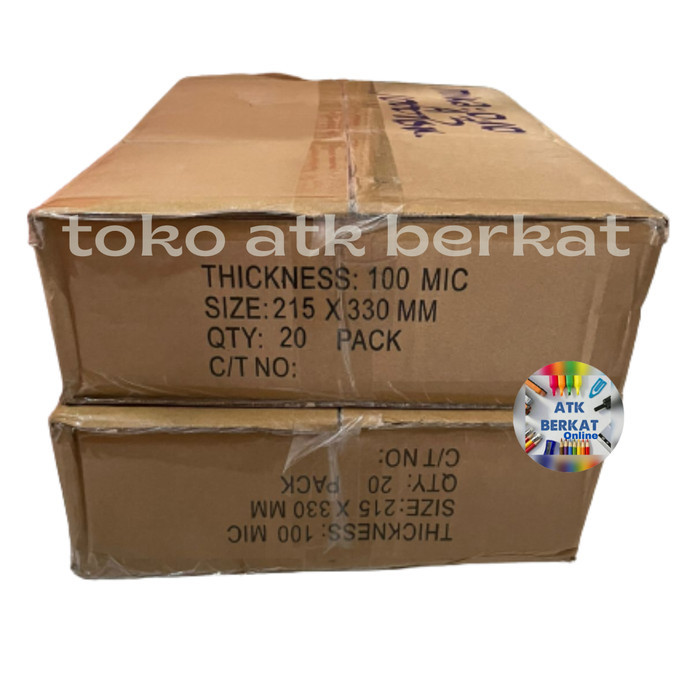

Cover mika plastik jilid 0.10 mm Uk. A3