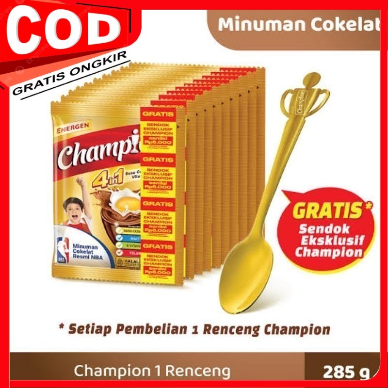 

Susu Energen Champion 10 Sachet (Tanpa Sendok) ~ Galeri Mustika