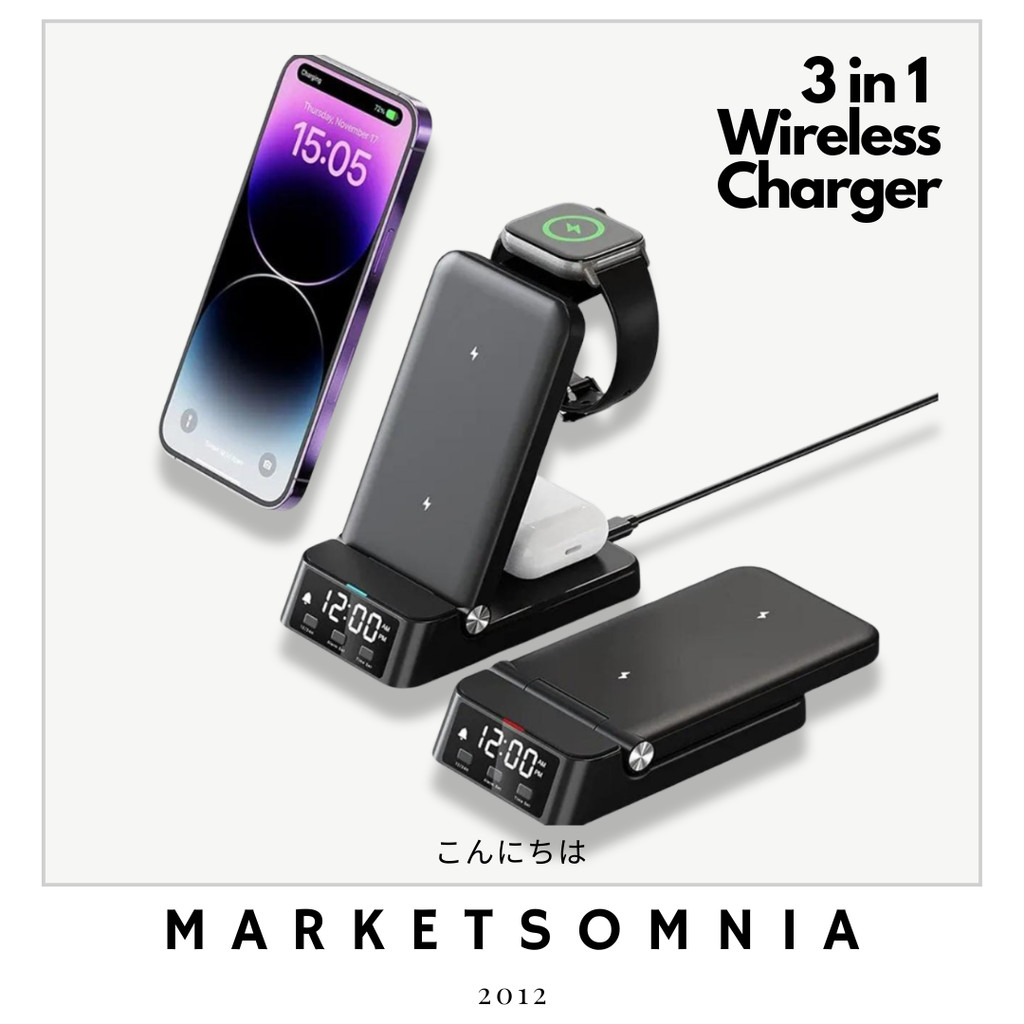 MARKETSOMNIA ELAVO 4 in 1 Charging Dock Samsung Galaxy Watch Series Active 1 2 3 4 5 6 Pro Classic W