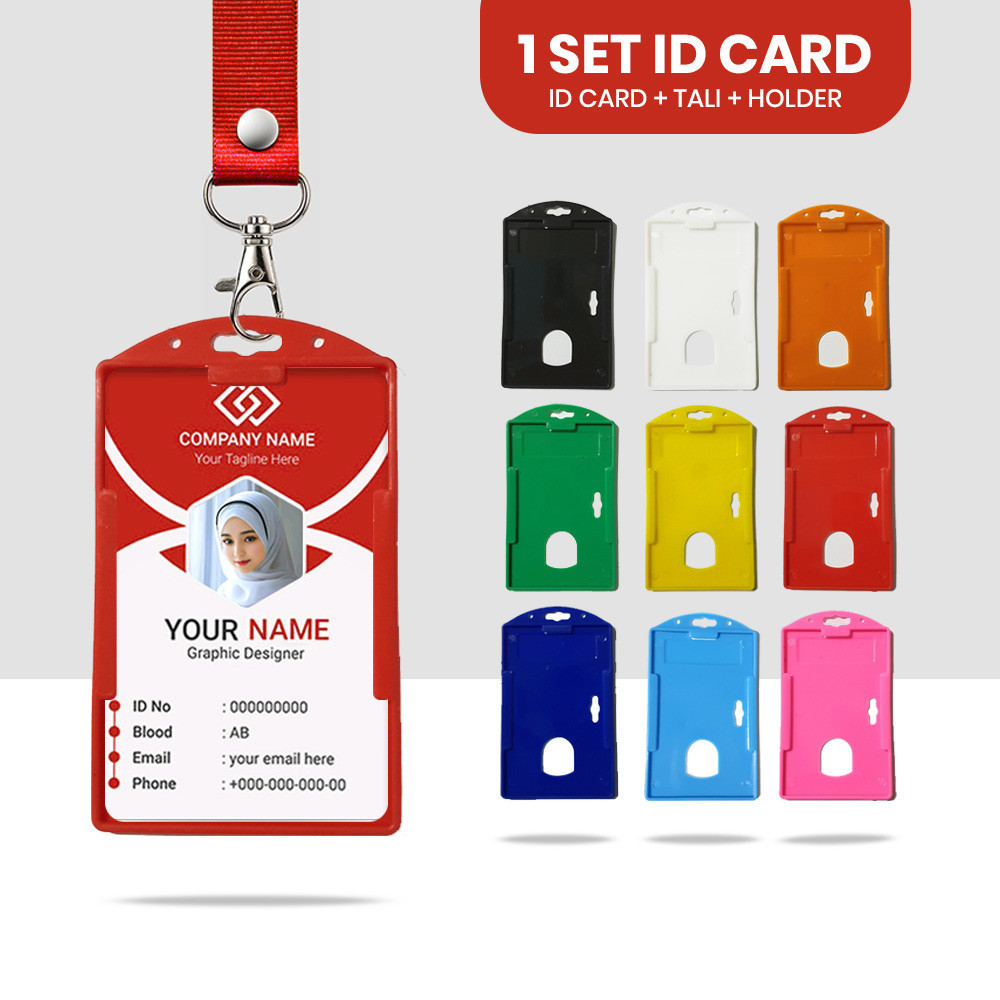 

PAKET LENGKAP ID CARD + TALI 2CM + HOLDER / CASE / FRAME ID CARD 1 SISI TANPA MINIMAL ORDER