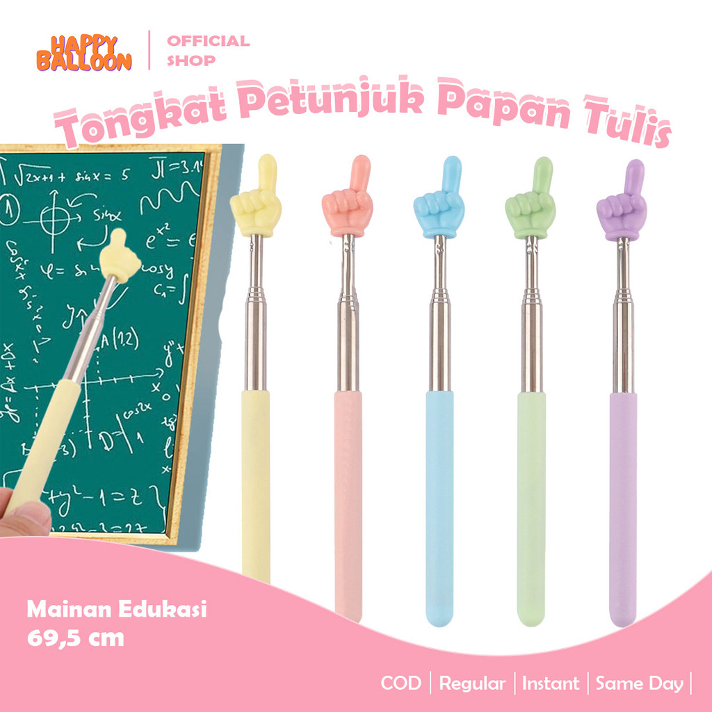 

HappyBalloon Tongkat Penunjuk Papan Tulis / Teleskopik Pointer Untuk Mengajar