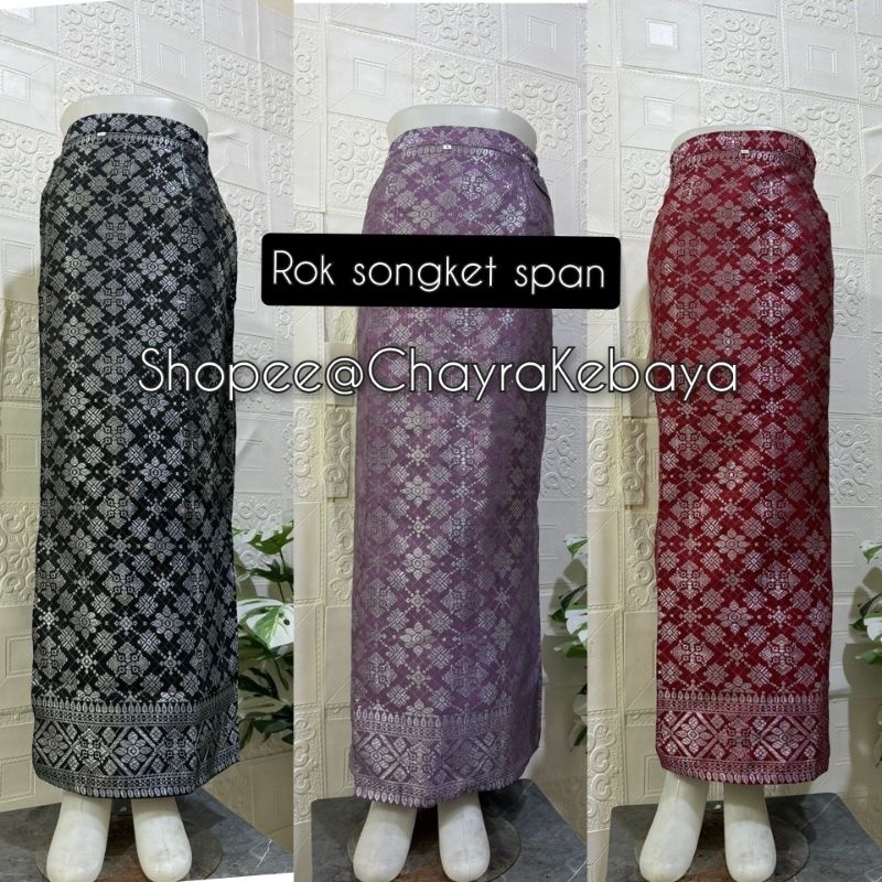 Songket Span / Rok span.SONGKET JADI / ROK SONGKET JADI /BAWAHAN KEBAYA / KAIN SARUNG