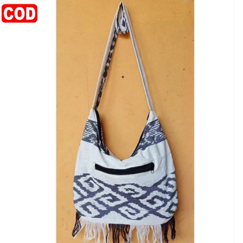 Tas Tenun Etnik Selempang Toraja Putih