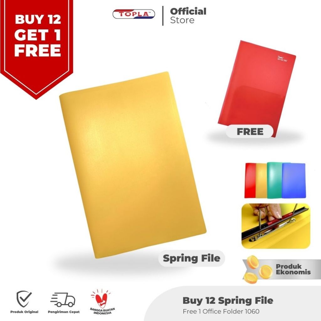 

TOPLA Spring File Cermat Map Jilid Dokumen Per Folio F4