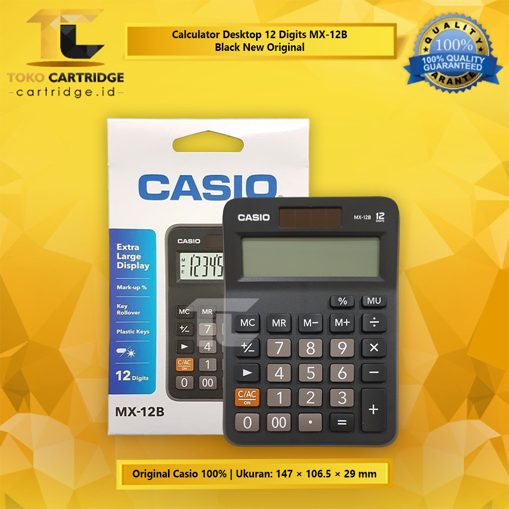 

Calculator Casio MX-12B 12 Digits Desktop Offiice Kalkulator Meja Kantor Garansi Resmi New Original