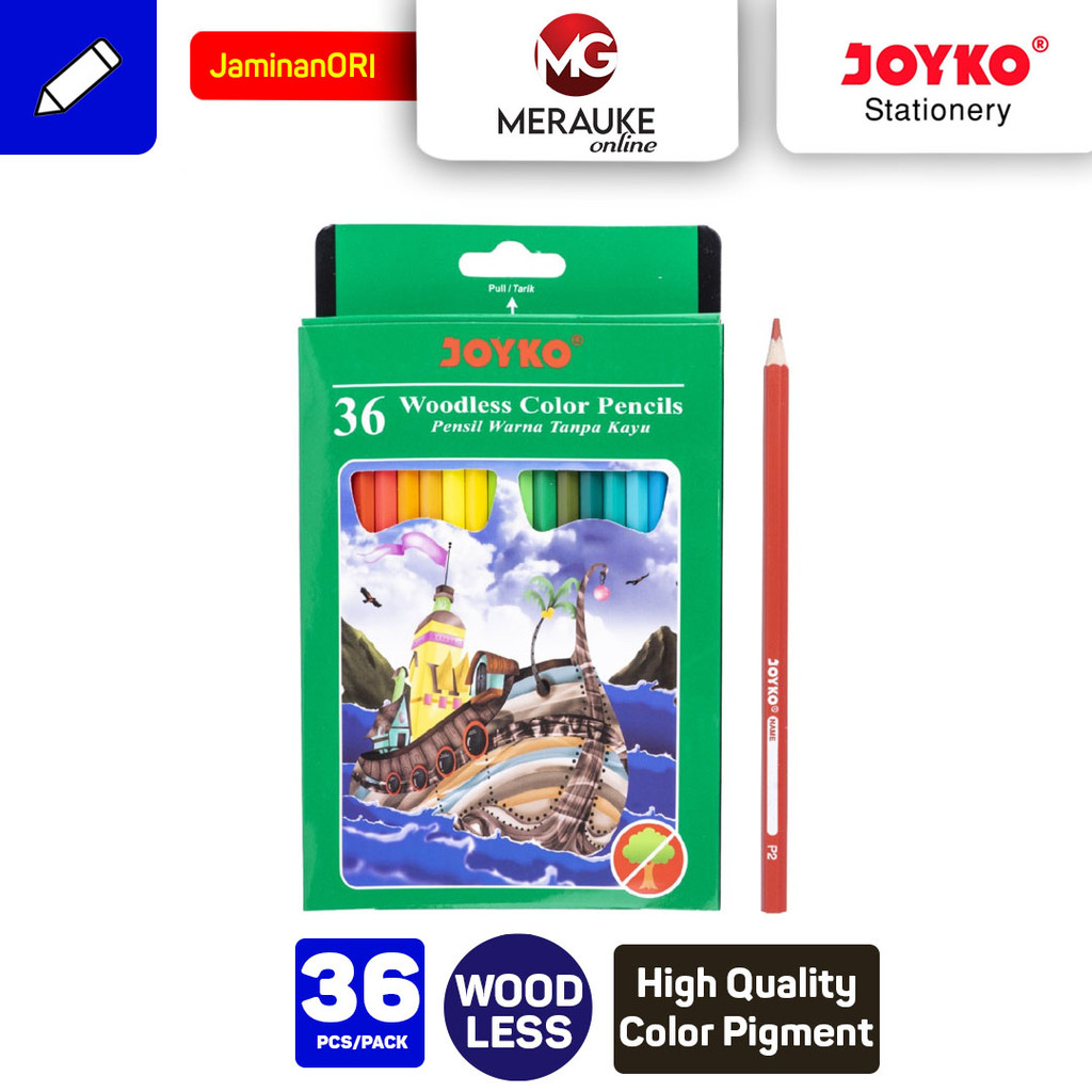 

Pensil Gambar JOYKO Woodless CP-122 36 Warna