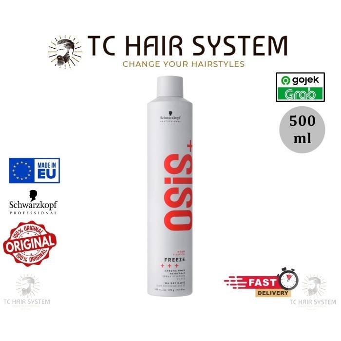 OSiS+ Freeze Strong Hold Hairspray 500ml / Minyak rambut OSIS / Hairspray Osis / Penata Rambut / Osi