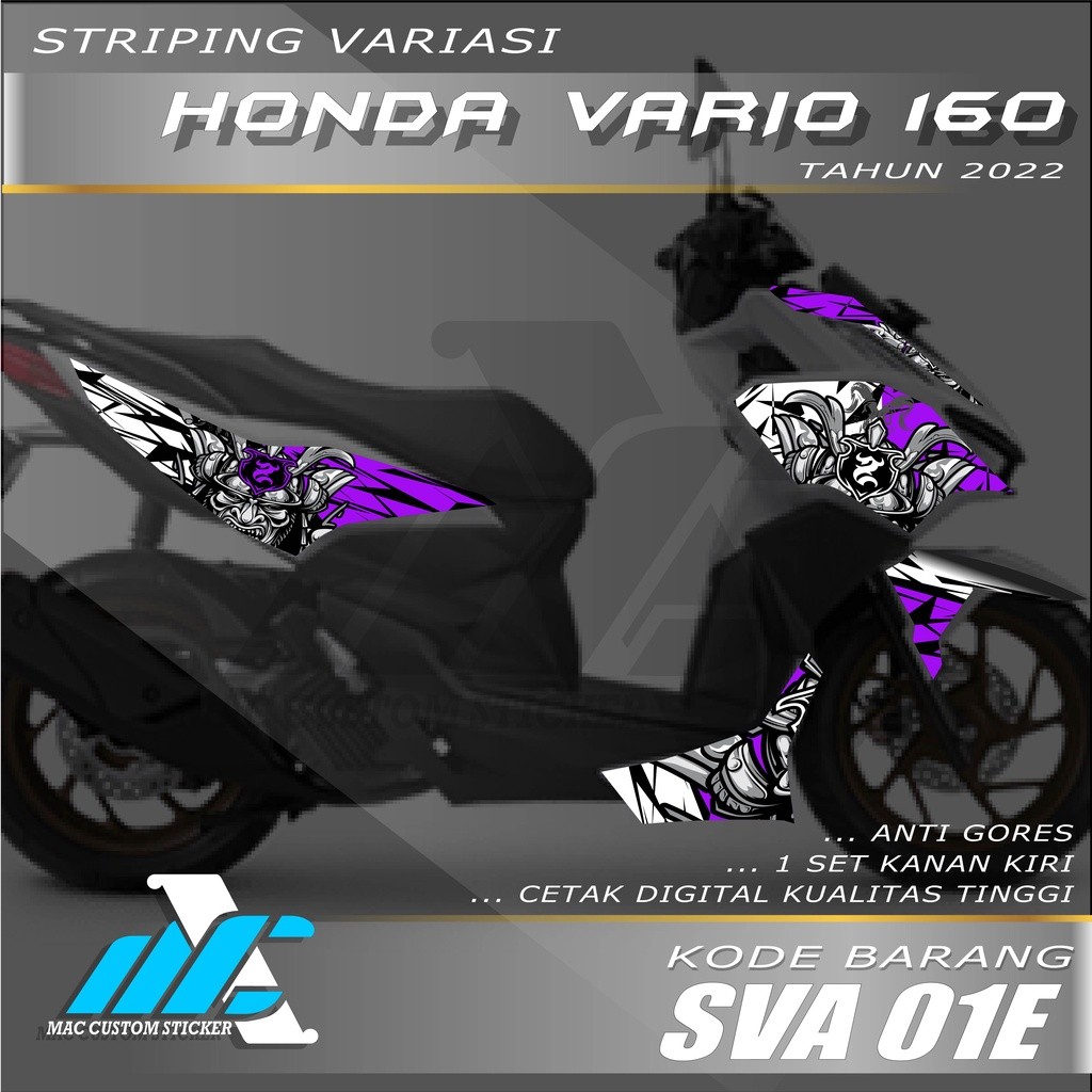 STRIPING VARIASI NEW HONDA VARIO 160 TAHUN 2022 - STIKER VARIO 160