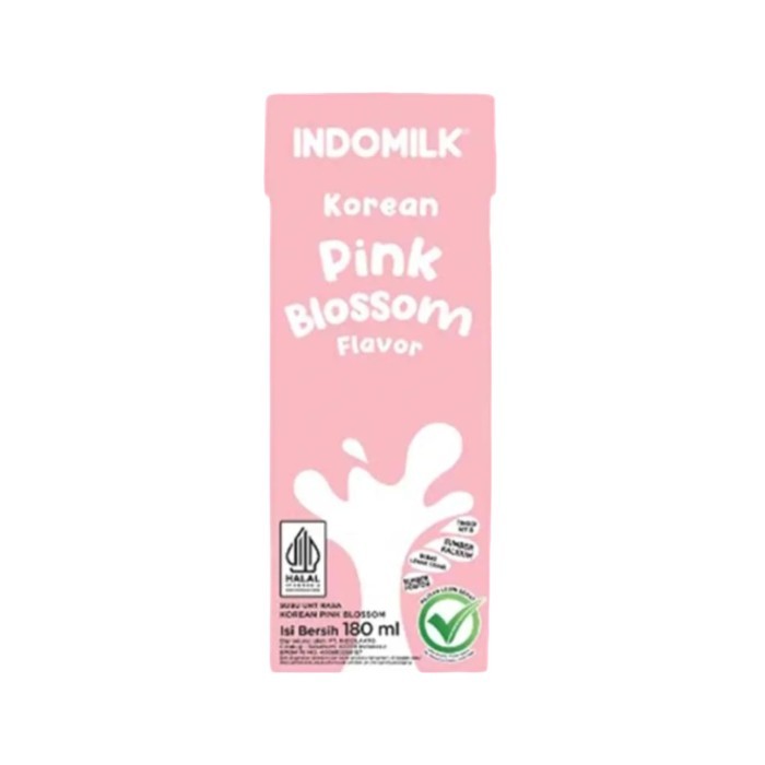 

Indomilk Susu Cair Uht Korean Pink Blossom 180mL