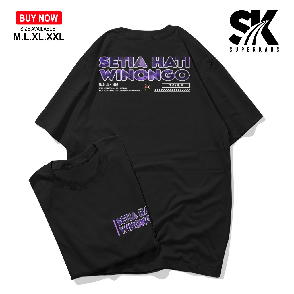 [COD] KAOS TERBARU - Kaos Persaudaraan Setia Hati Winongo - T-shirt Pencak Silat - Baju PSHW - Kaos 