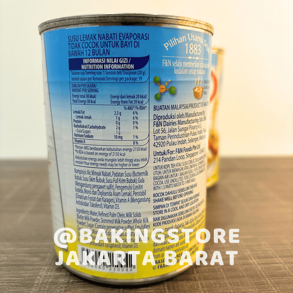 

RB Susu Evaporasi FN F&N Evaporated Milk FN 380 Gr
