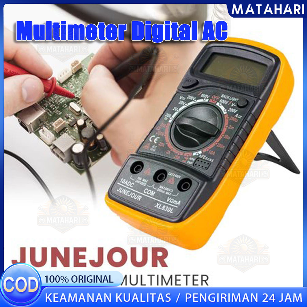 【 termasuk baterai】Multimeter Digital XL830LTester XL830L Avometer AC DC Voltage Tester / Avometer D