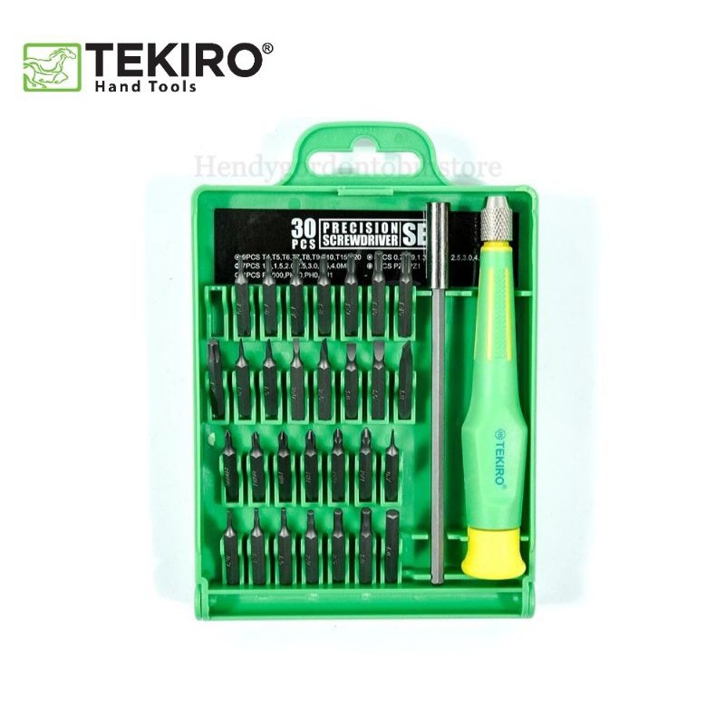 TEKIRO Obeng set Presisi 30 pcs per set / Obeng presisi Original tekiro