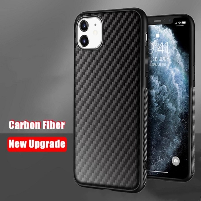 CASE IPHONE 13 13 PRO 13 PRO MAX SLIM FIT CASE CARBON FIBER ANTI PANAS - IPHONE 13