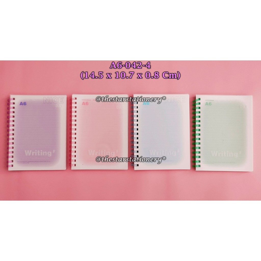 

(1 Biji) Spiral Note Book A6-042-4 / Notebook Mini A6 74 Lembar 14.5*10.7 Cm / Notebook Ring