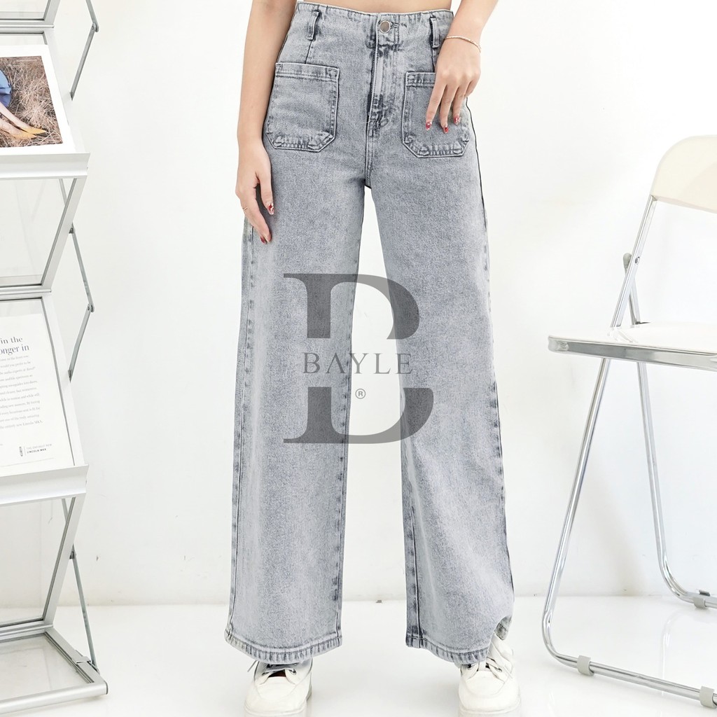 YZ5 Jeans Wanita - Loose Jeans Wanita - Highwaist Jeans - 1022 KZ JEANS - bayle.ind