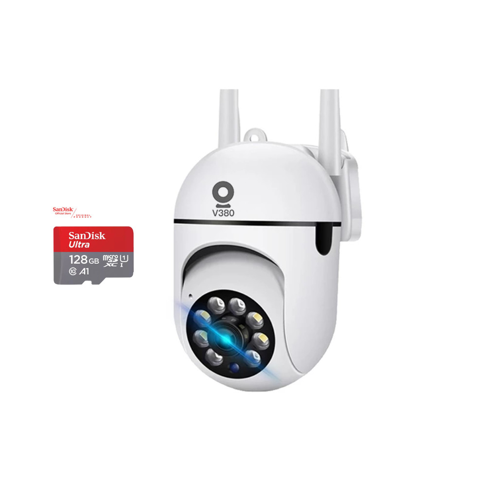 V380pro Y03 Cctv Wifi 1080P HD Tersembunyi Tanpa Kabel Cctv Outdoor IP66 Waterproof