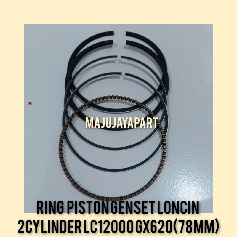 ring piston genset 2 cylinder loncin LC12000 diameter 78mm