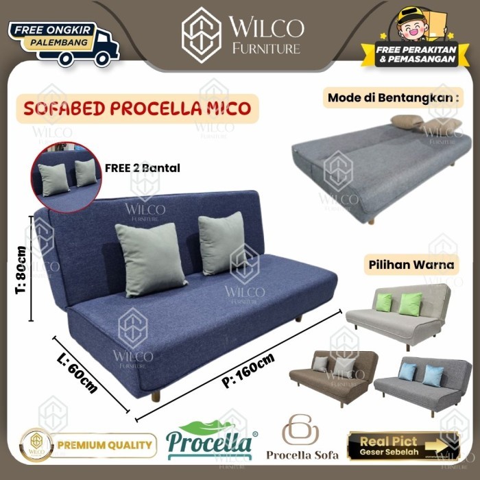 Sofabed Procella Mico | Sofa Bed Santai | Sofa Lipat Procella | Sofabed Rilex