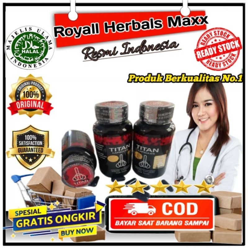 TITAN CAPSUL 100% ASLI ORIGINAL OBAT STAMINA PRIA TAHAN LAMA