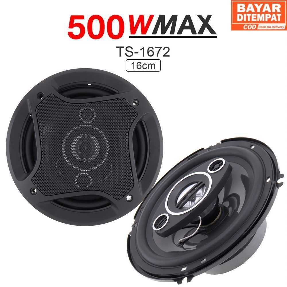 ( COD HNstore20 )  Pcinener Speaker Subwoofer Mobil 6 Inch HiFi 500 W 2PCS - TS-1672