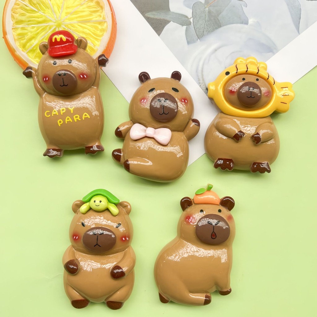 

Stiker 3D Lucu Botol Notebook Kotak Pensil Karakter Capybara
