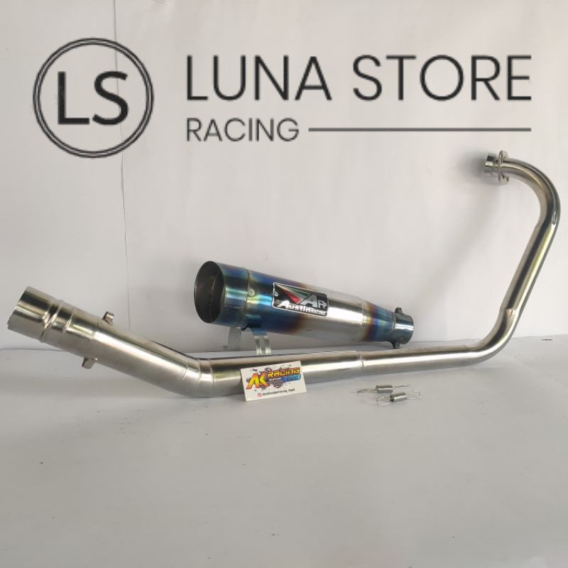 KNALPOT RACING AR AUSTIN Racing untuk  MOTOR MX old/New, MX King, Satria FU, Satria FI injeksi