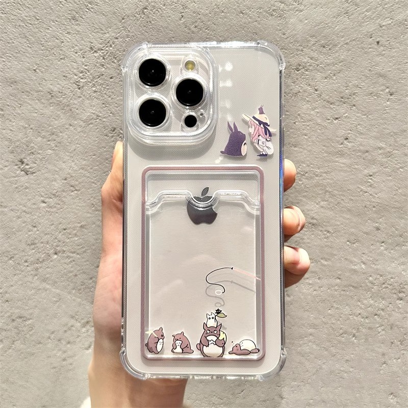Totoro dan gadis itu Casing case  for Redmi Note 8 9 10 10S 10 11 11E Pro/ Pro Max  Note 11 12 12 Pr