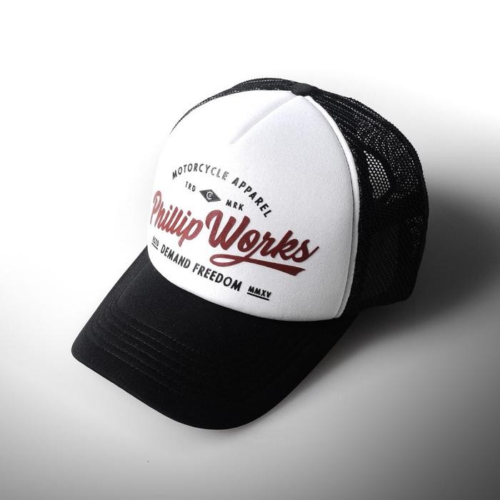 TOPI PHILLIP WORKS TRUCKER PETROL BLACK