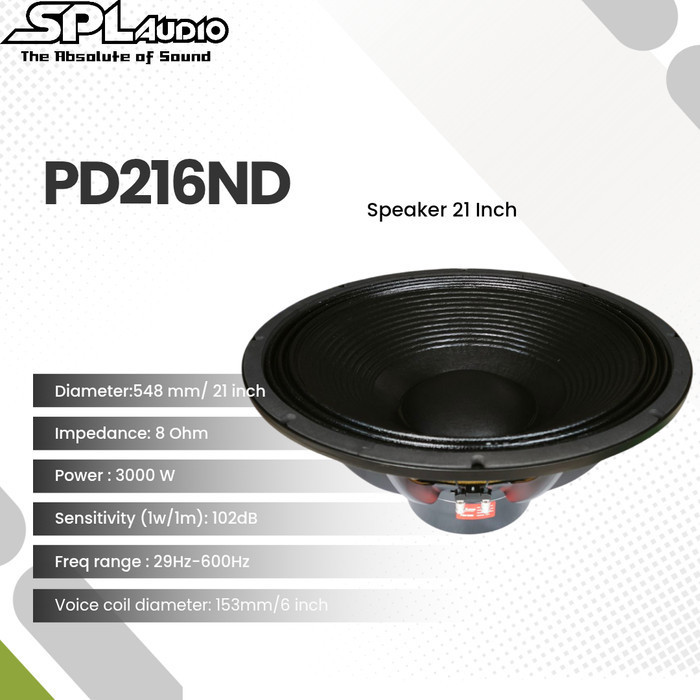 SPL Audio Neodymium Speaker 21 Inch PD216ND