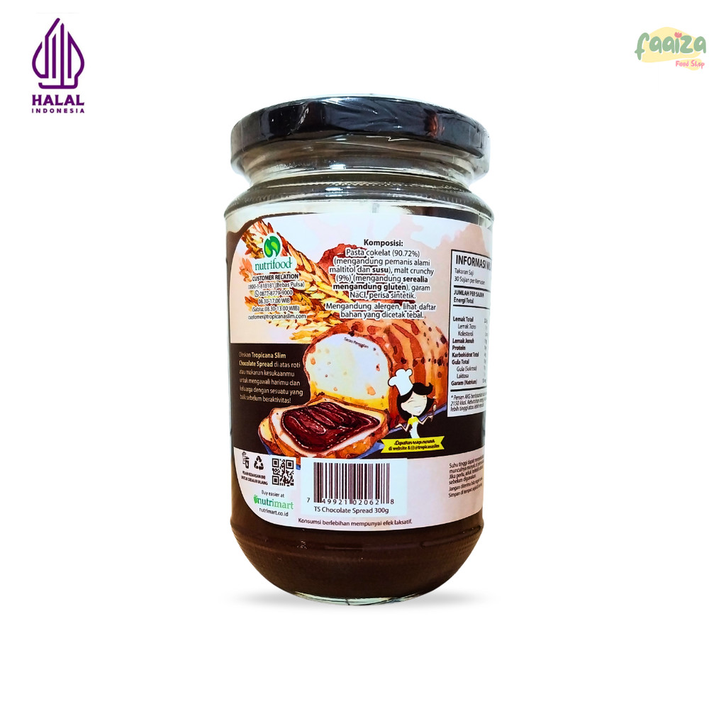 

Classica2106 Tropicana Slim Chocolate Spread Crunchylicious 300Gr Selai Olesan